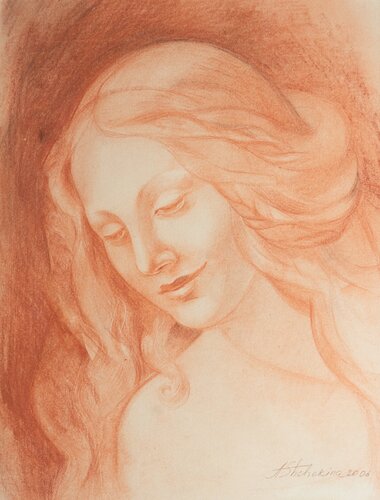 Portrait by Galina Lorentzen, 소묘 for Sale on Singulart