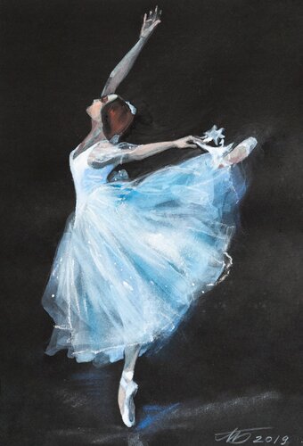 Ballet Giselle 3 di Galina Lorentzen, Disegno in vendita su Singulart