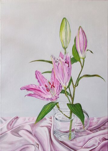 Lilium van Emanuela De Petrillo, Schilderij te koop op Singulart