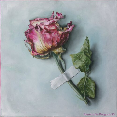 Rosa secca van Emanuela De Petrillo, Schilderij te koop op Singulart