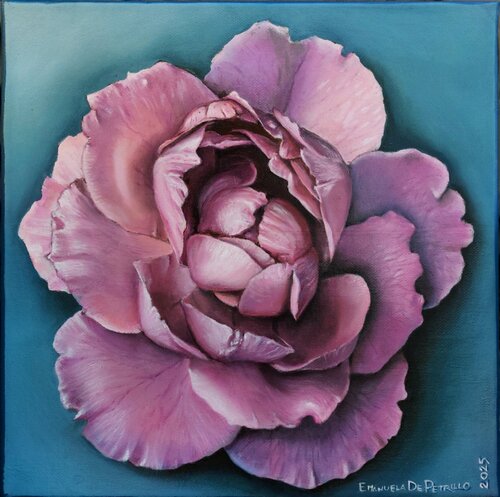 l'ultima rosa van Emanuela De Petrillo, Schilderij te koop op Singulart