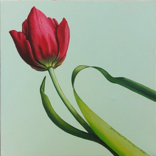 La danza del tulipano van Emanuela De Petrillo, Schilderij te koop op Singulart