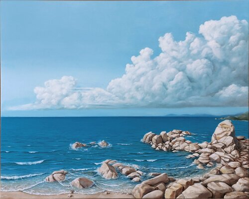 Il canto delle onde de Emanuela De Petrillo, Pintura a la venta en Singulart