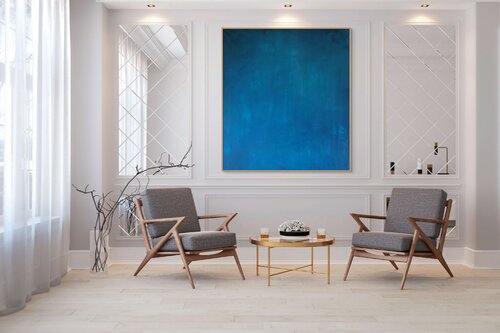 "Blue Desert Currents" di Sonia J., Pittura in vendita su Singulart