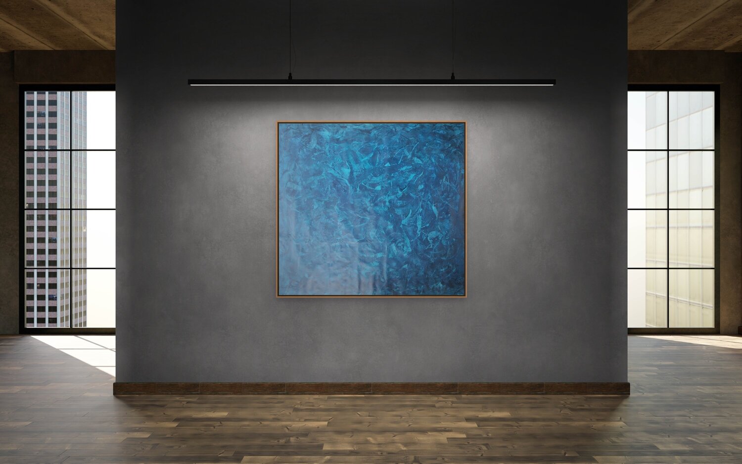 "Immersed Blue" Sonia J. Pintura original en venta
