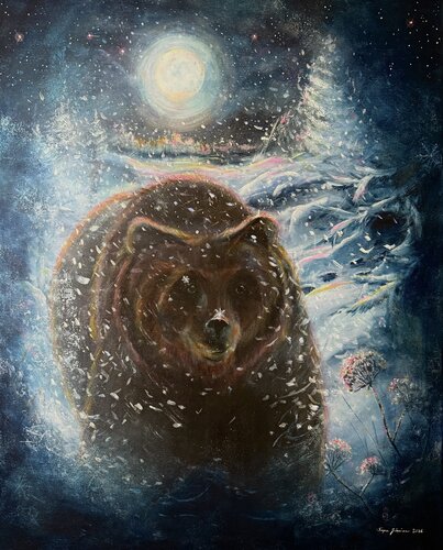 Sound of the snow de Sirpa Järvinen, Pintura a la venta en Singulart