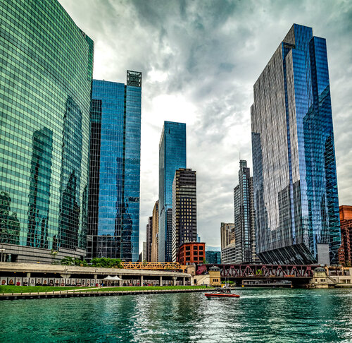 Reflections of Modern Architecture Along the Chicago River Karlton McIver