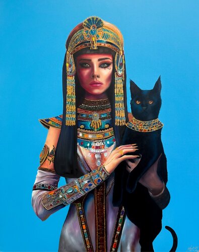 Cleopatra von Stephanie Künzli Ycaza, Malerei kaufen auf Singulart