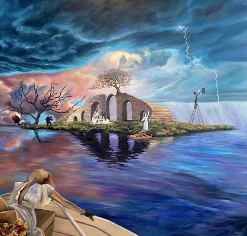 The Island of Women by Stephanie Künzli Ycaza, Painting for Sale on Singulart