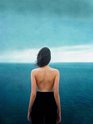 The Wete of the Sea van Stephanie Künzli Ycaza, Schilderij te koop op Singulart