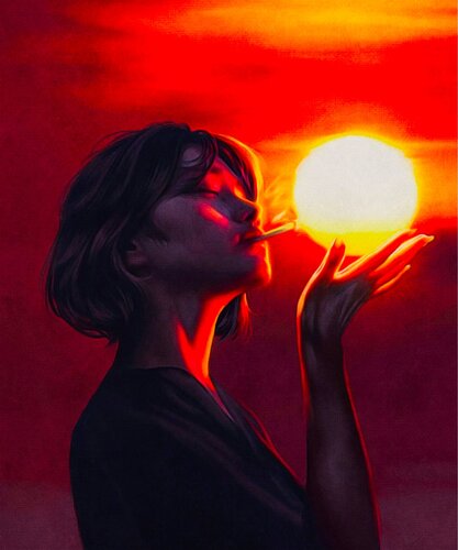 She Controls the Heat di Stephanie Künzli Ycaza, Pittura in vendita su Singulart