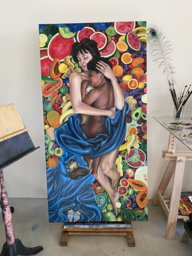 The Garden of Tender Dualities van Stephanie Künzli Ycaza, Schilderij te koop op Singulart
