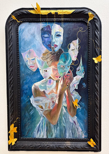 Unmasking Reflections von Stephanie Künzli Ycaza, Malerei kaufen auf Singulart