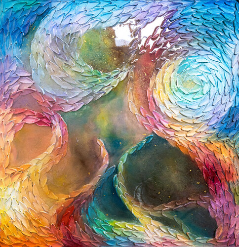 Energy in Bloom von Stephanie Künzli Ycaza, Malerei kaufen auf Singulart