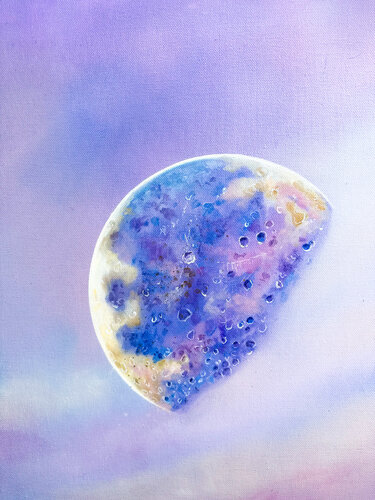 Fading Moon von Stephanie Künzli Ycaza, Malerei kaufen auf Singulart