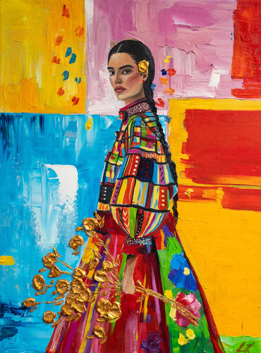 Golden Intentions von Stephanie Künzli Ycaza, Malerei kaufen auf Singulart