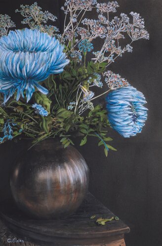 Still LifeBlue (Florals) Art Quality Poster van Charlotte Eder, Afdruk te koop op Singulart
