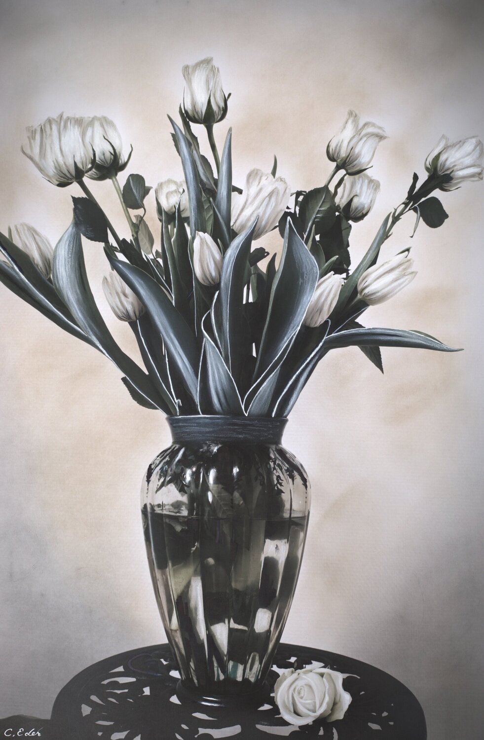 For You (Florals) Art Quality Poster Charlotte Eder Druck zu verkaufen
