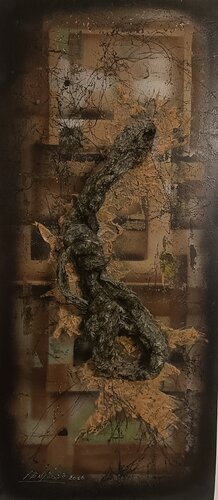 Fossile Plastico (Verde Scuro) von Fiorenzo Belfiore, Andere Medien kaufen auf Singulart