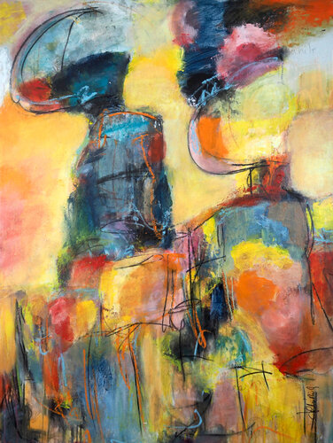 L'écho de la sincérité van Véronique Besançon, Schilderij te koop op Singulart