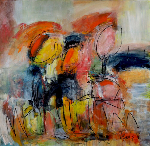 Je ressuscite les voeux van Véronique Besançon, Schilderij te koop op Singulart