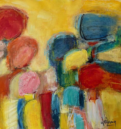L'invitée de l'ombre by Véronique Besançon, Painting for Sale on Singulart