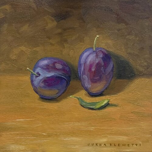 Two Plums von Jukka Klemetti, Malerei kaufen auf Singulart
