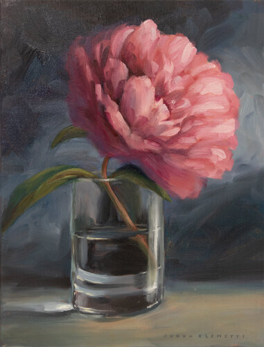 Pink Peony de Jukka Klemetti, Pintura a la venta en Singulart