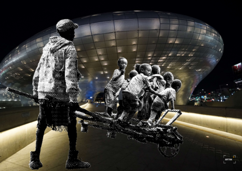 Nr. 86 "Future on Unsteady Wheels" - "Zukunft auf wackeligen Rädern" di Gabriele Steinlechner, Digitale in vendita su Singulart