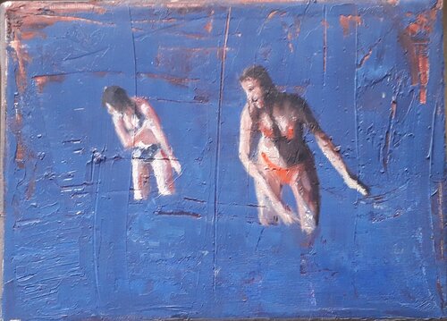 Les baigneuses di denis orhant, Pittura in vendita su Singulart