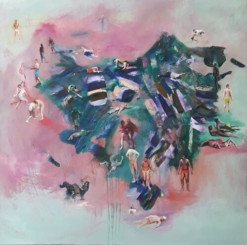 FLANCS DE COTEAUX di denis orhant, Pittura in vendita su Singulart