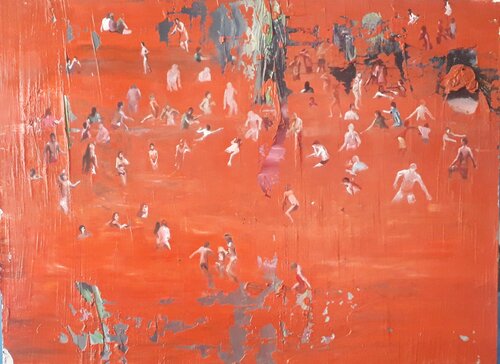 Quelques uns d'entre eux di denis orhant, Pittura in vendita su Singulart