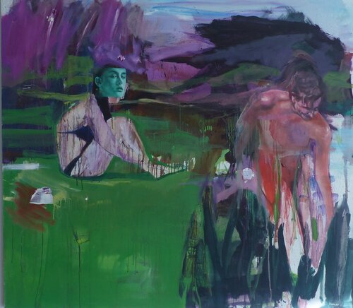 AU BORD DE L'eau van denis orhant, Schilderij te koop op Singulart