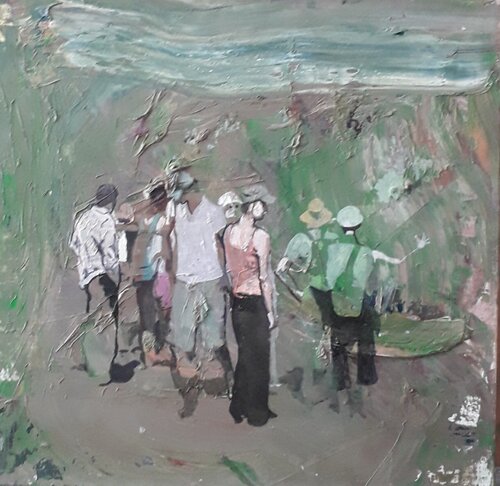 La Pause di denis orhant, Pittura in vendita su Singulart