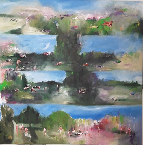 Scènes di denis orhant, Pittura in vendita su Singulart