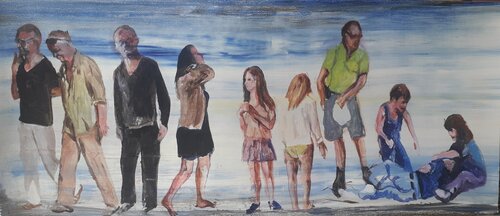 Les personnages 1 von denis orhant, Malerei kaufen auf Singulart