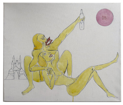 Der gelbe Kaiser de Alice au Merveilles, Pintura a la venta en Singulart