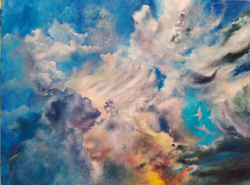 Rainbow clouds von Marina Gavrilova, Malerei kaufen auf Singulart