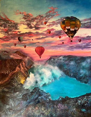 Sky walk van Marina Gavrilova, Schilderij te koop op Singulart