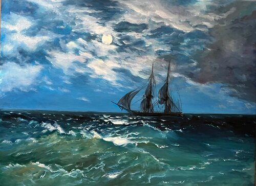 Moonlight von Marina Gavrilova, Malerei kaufen auf Singulart