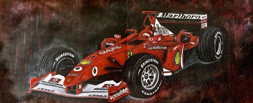 THE RED 🏁 by ARTEINDUSTRIALE, Painting for Sale on Singulart