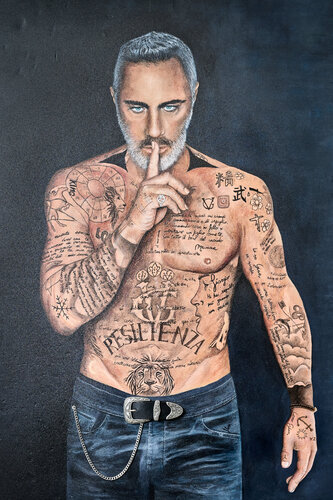 “ENJOY”  GIANLUCA VACCHI 🔥 by ARTEINDUSTRIALE, Painting for Sale on Singulart