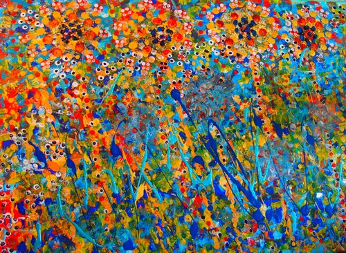 Blumenmelodie im Wind von Margareta ULIARTE, Druck kaufen auf Singulart