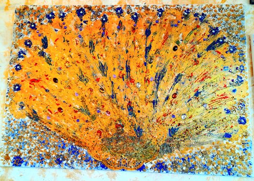 Der goldene Fächer van Margareta ULIARTE, Schilderij te koop op Singulart