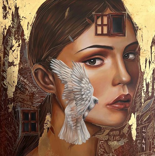 Fly di UMAN Manuela Merlo, Pittura in vendita su Singulart