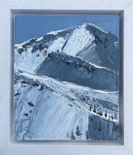 Snow Mountains Abstract by Peter Porteous-Butler, 油畫 for Sale on Singulart