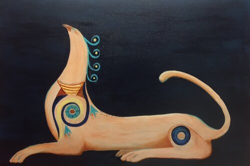 Sphinx de J Irish, Pintura a la venta en Singulart