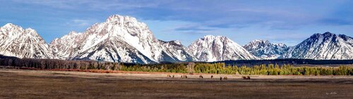 Grazing in Stillness - Limited Edition 1 of 10, Landscape Photography Print - Grand Tetons, America series by Roy Gonthier, Photography for Sale on Singulart