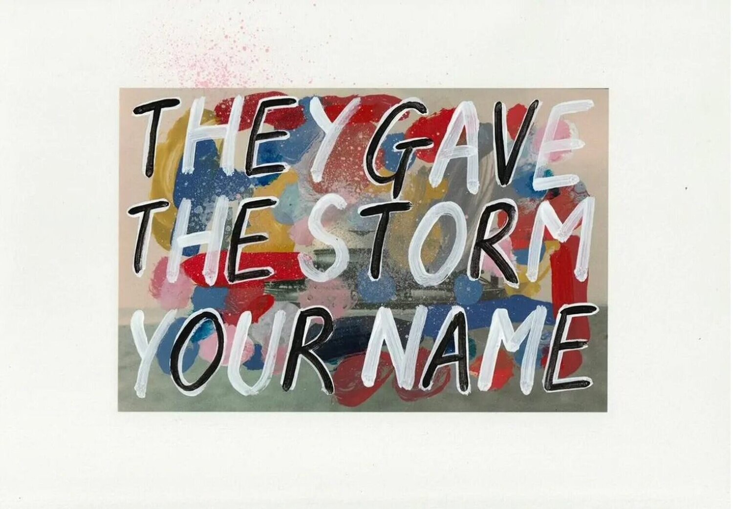 They Gave The Storm Your Name Adam Bridgland Werk auf Papier zu verkaufen