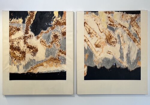 Tattered (Diptych) von Stephen Rybacki, Malerei kaufen auf Singulart
